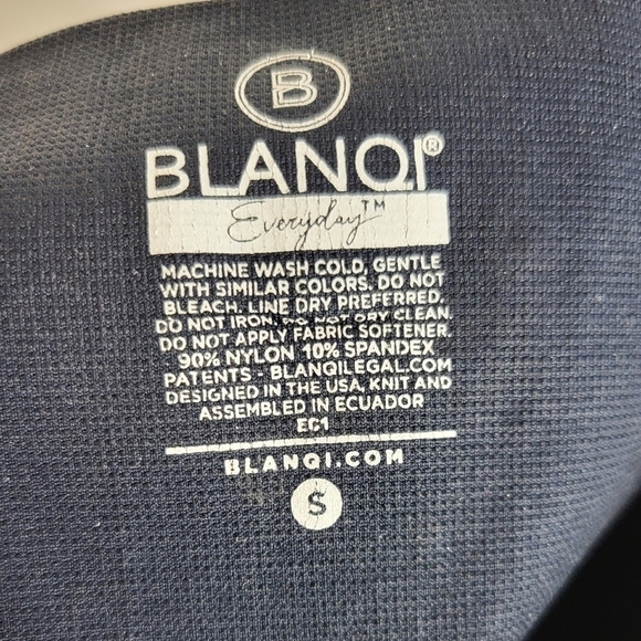 BLANQI Maternity Everyday Hipster Support Seamless Leggings Navy Blue Small - Picture 5 of 5